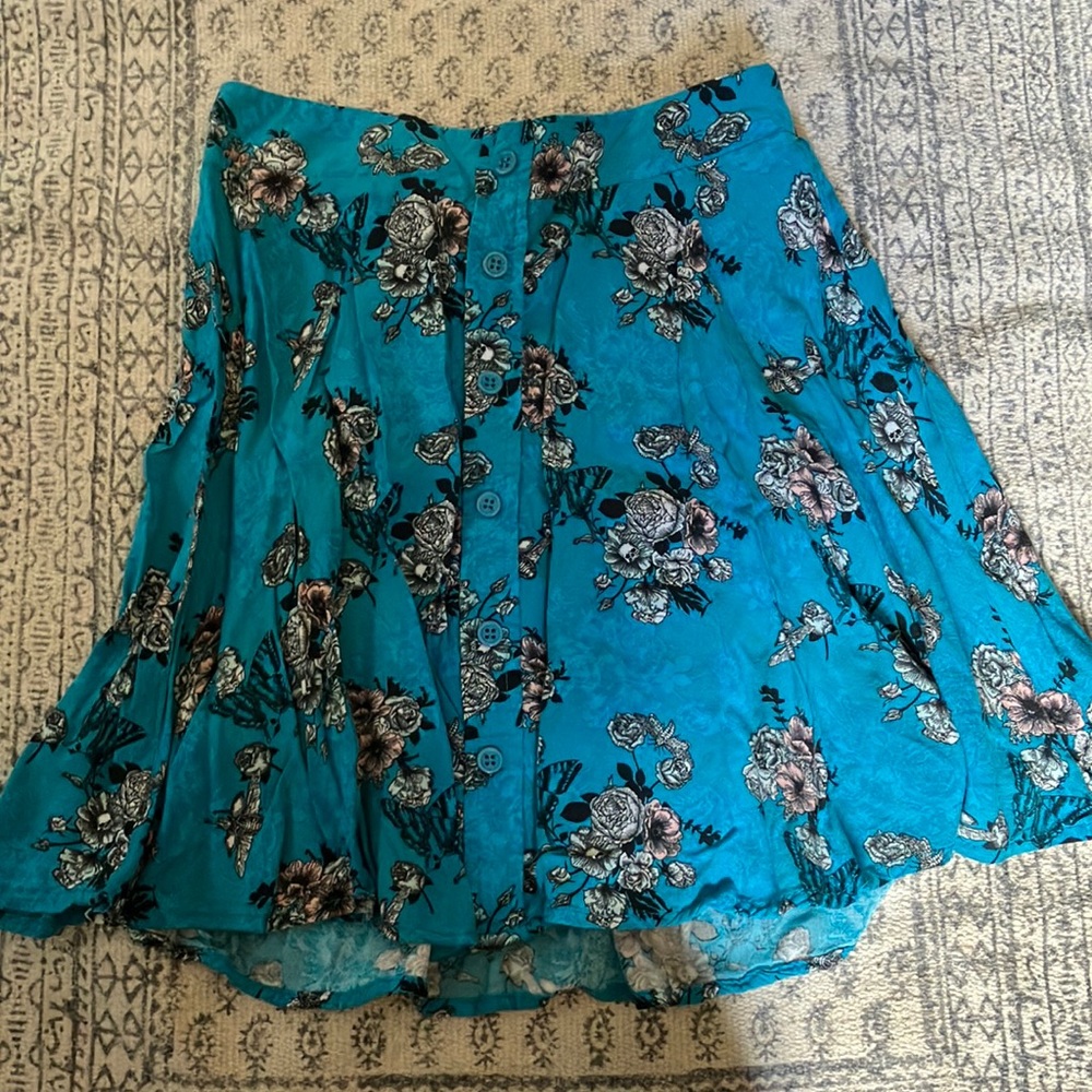 Flower skull skirt